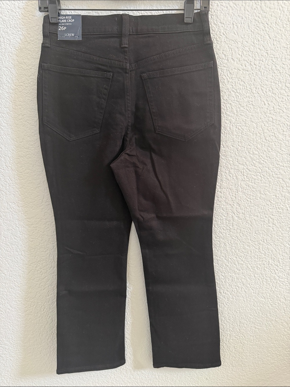 J. Crew High Rise Petite flare crop black jean in all-day stretch Size 26P - Picture 7 of 8